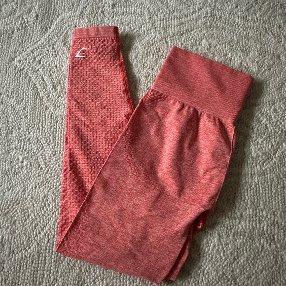 Coral Gymshark leggings - Picture 1 of 4